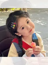 子供用カラフルヘアクリップ【前髪用・髪を傷めない・小サイズ】