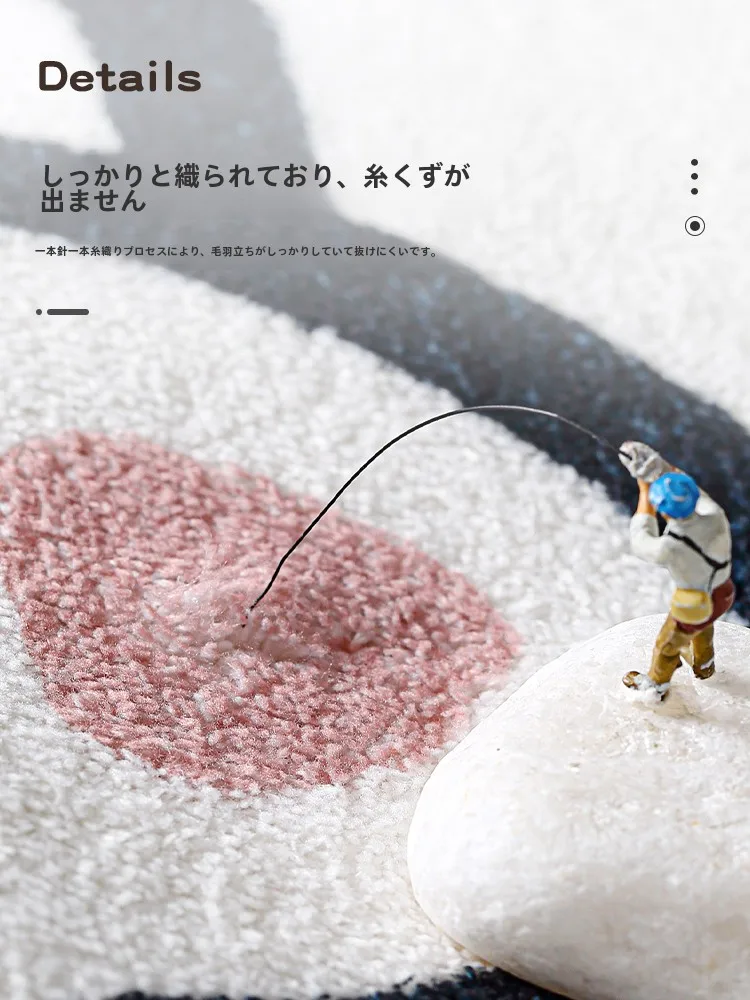 ベッドサイドカーペット 60×160cm 北欧風 厚手のファー ホームリビングに最適