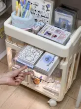 大容量の多層収納ディスプレイラック【移動可能・小物収納用】