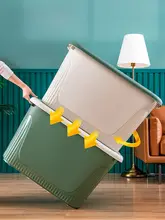 大容量収納ボックス【プラスチック製・蓋付き・衣類・おもちゃ用・引越しに最適】