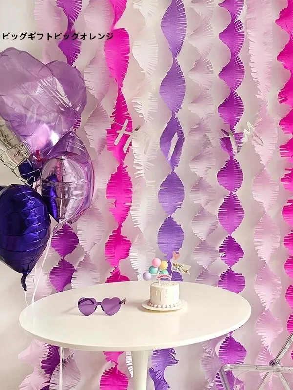 2歳誕生日パーティー装飾：しわ加工ペーパーラフラとフリンジセットの実用性とシーン別活用法