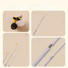 伸縮式キャットボール棒【インタラクティブ玩具・替えヘッド付き・猫用】