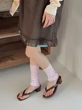 夏用 シンプルなバレエスタイルの薄手レッグカバー【ホワイト・脚痩せ効果】