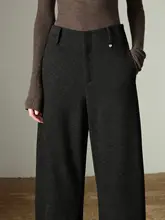 バナナパンツ レディース アンクル丈 ドレープ バルーンシルエット ハイウエスト きれいめ 知的 通勤 冬