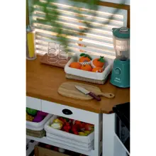 おしゃれな収納バスケット【浴室やキッチンに最適・ミニチュアモデル用】（セットアップ対応）