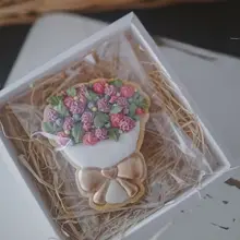 アイシングクッキー型 立体 花束 母の日 ギフト 手作り 感謝祭