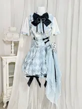 ロリータ風アリステーマのプリンスコスチューム【花柄サロペット・トップス】（セットアップ対応）