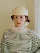 おしゃれなアートデザインのラウンドハット【女性用・高級感・クラシックスタイル】