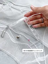 厚手透明ジッパーバッグ【多用途・六孔・A6/A7/A5対応・整理用】（セットアップ対応）