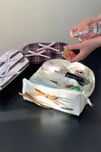 女性用ポータブル化粧ポーチ【旅行用・多機能・手提げ収納】（セットアップ対応）