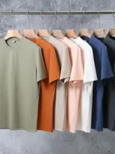 夏用 メンズ Tシャツ【液氨工芸・ソロナテクノロジー素材・無地・フィット】