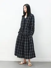 透け感のある色織り格子のシャツ ハイウエストプリーツスカート 春夏新作