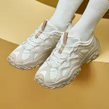 レディース 冬用軽量アスレチックシューズ【レトロデザイン・アウトドア・レザー＆メッシュ】
