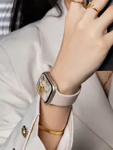 Apple Watch バンド シリコン 時計ベルト ユニセックス 柔軟 夏 スポーツ 通勤 オフィスカジュアル おしゃれ デザイン性 上品
