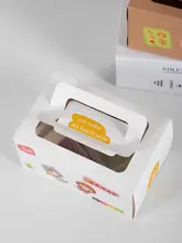 スイーツ用持ち運び包装ボックス【ムースケーキ・シフォンケーキ・カット済み辛いとは・フランス風スイーツ用】