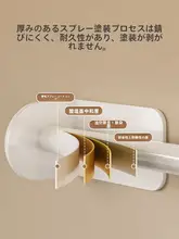 強力壁掛け鍋フライ返し収納ラック【穴あけ不要・スプーン・フライ返し用フック付き】