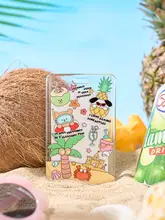 JoeJoe パイナップル犬用 ICカードケース【可愛いデザイン・ストラップ付き・学生用】