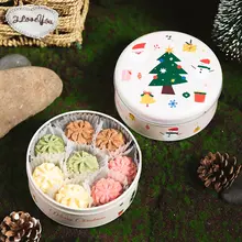 クリスマスクッキー用鉄製ギフトボックス【お菓子缶・空のキャンディーボックス】