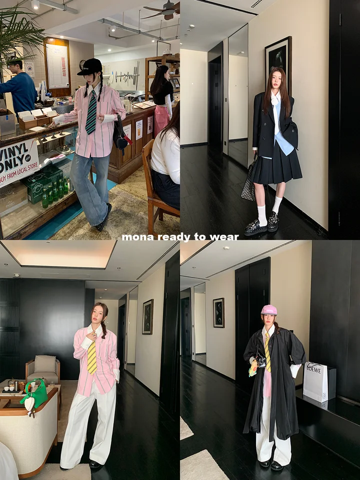 花柄デザインのストライプネクタイ【上品なシャツアクセサリー】