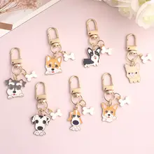 可愛いデザインのペット柴犬キーホルダー【シュナウザー・コーギー・AirPods用・ギフトボックス付き】
