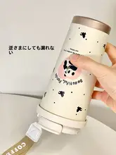 かわいいパンダデザインのステンレス製保温カップ【持ち運び便利・ストロー付き】