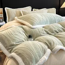 モダンデザインの厚手フラワーパターンミルクフリース四季用寝具【珊瑚フリース・ベッドカバー・シングル用】（セットアップ対応）