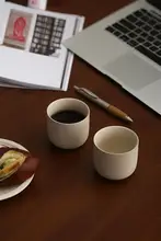 高級感ある陶器製ティーカップ【シンプルデザイン・コーヒーカップ・家庭用】