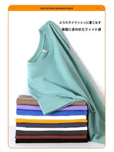 夏用 メンズ クルーネックTシャツ【純白の白鹅绒・半袖】