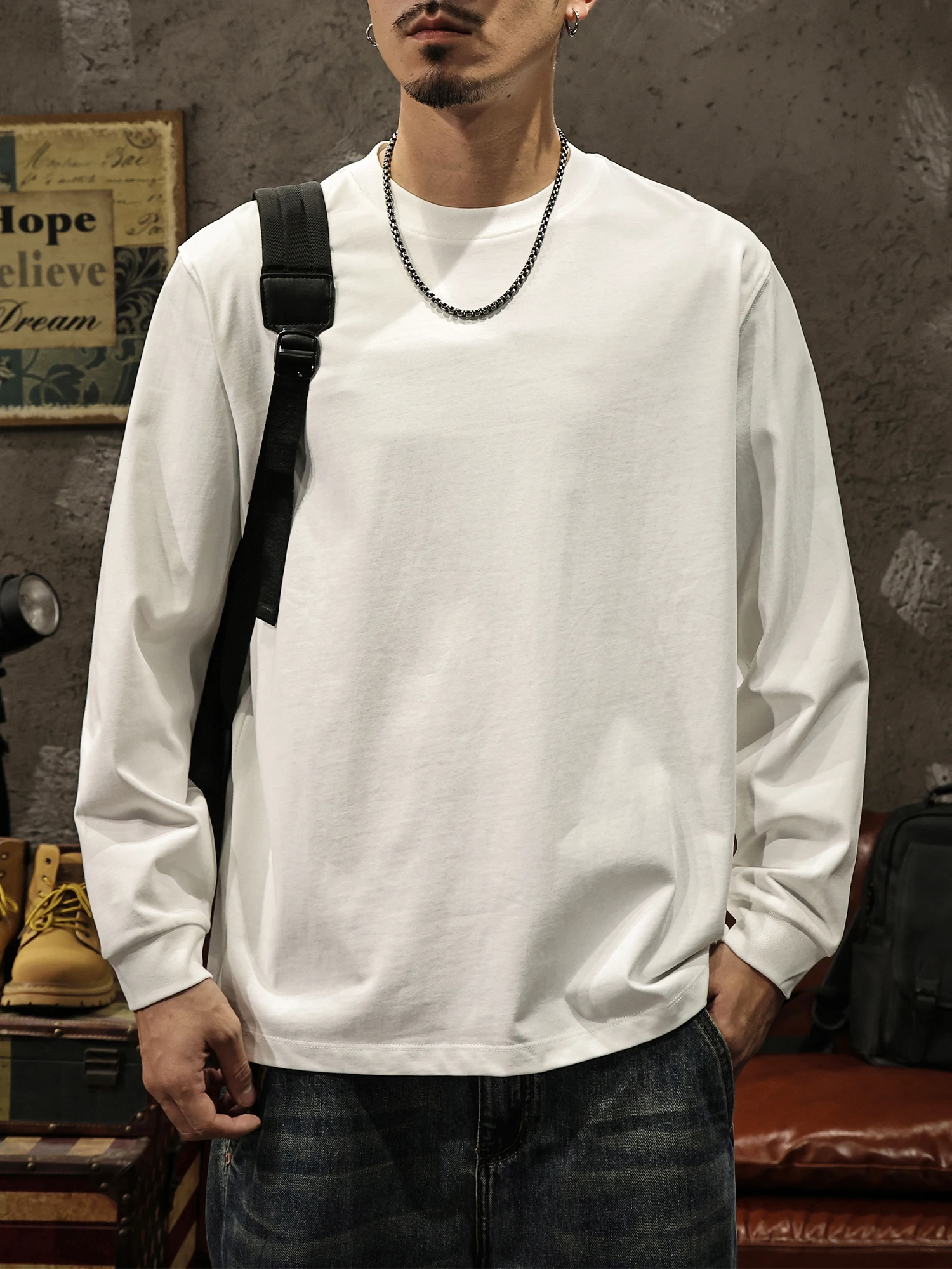 メンズ ロングtシャツ おすすめの長袖コットンTシャツ：路杰邦の柔らかさと実用性を徹底検証