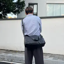 ボストンバッグ トートバッグ ユニセックス ヴィンテージ 枕型 斜め掛け ストリート 通勤 インスタ映え 「YUEN」