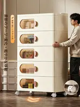 引き出し付きキッチン収納ラック【多機能・壁面収納・フロアタイプ】