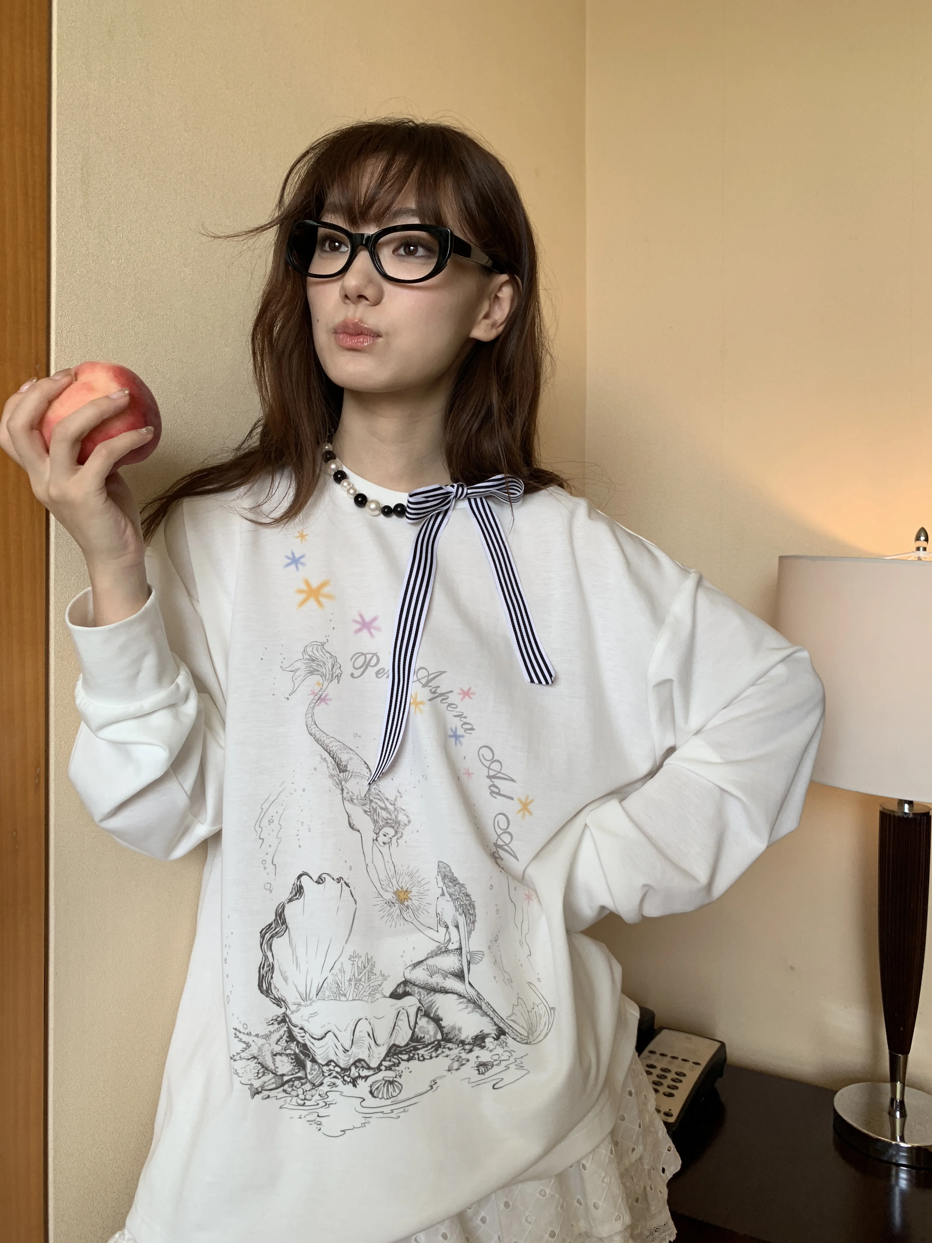 リメイクTシャツをワンピースに変える方法は？美人魚デザインの長袖Tシャツが解決するリアルな悩み