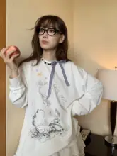 美人魚デザインの長袖Tシャツ【アンティーク風  ・プリント・UVカット】