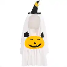 ハロウィン用犬用コスチューム【パンプキン＆ゴーストデザイン・写真撮影用】（セットアップ対応）