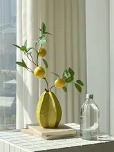 リアル感のある造花と陶器製花瓶【テーブル装飾用・インテリア・撮影用】