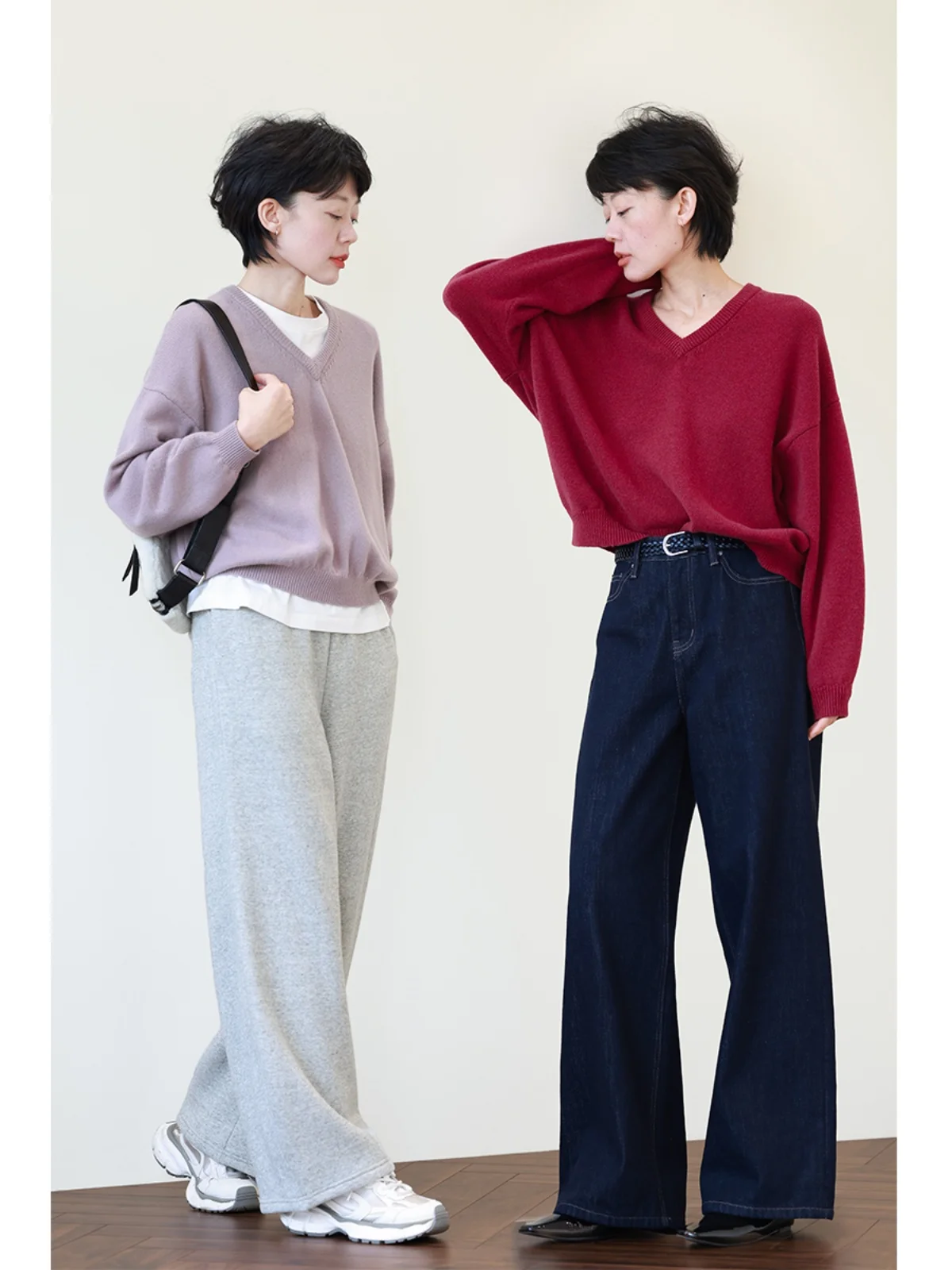カーディガン コーデの悩みを解決！山羊绒Vネックが夏に最適な理由