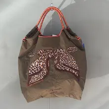 刺繍ストール付きバタフライリボンエコショッピングバッグ【斜め掛け・キャンバス素材・通勤用】