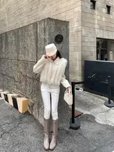 前開きフード付きショートコート【取り外し可能なフォックスファー・ウール混・リバーシブルデザイン】