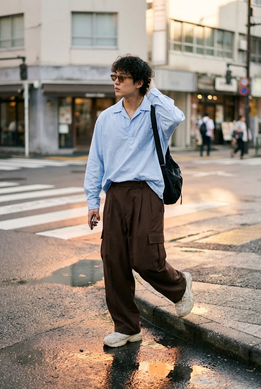 春コーデの基本  を徹底解説！色のバランスとレイヤードスタイルの秘密