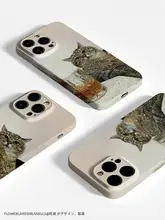微醺ワイン猫デザインのスマホケース【iPhone用・ソフトタイプ・対応機種多数】