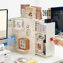 デスク用コーナー収納ラック【植物・カフェ用ティーバッグ・マグカップ収納】