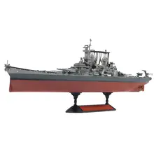 模型 船舶組立キット アメリカのミズーリ戦艦【接着剤不要・分色】