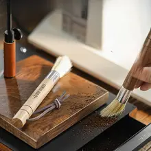 MHW3BOMBER コーヒーグラインダー用清掃ブラシ【粉受け付き・残粉用】