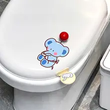 かわいい小象のトイレ用蓋開け具【衛生的で手を汚さずに使用可能・トイレタリー・洗浄シール付き】（セットアップ対応）