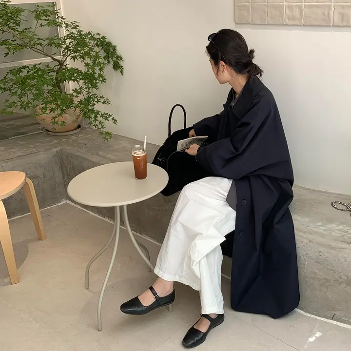 女性用 トレンチコート【高級感・中長丈・人気デザイン】
