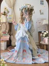 ロリータスタイルのローブ【汉服・花苞袖・春秋用・可愛いデザイン】（セットアップ対応）