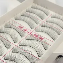 手作りの自然なコットンファイバーまつげ【短い216・長い217・ナチュラルメイク用・柔らかい】
