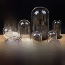 ハーバリウム用ガラスドームケース【DIY・ドライフラワー装飾・透明防塵カバー】