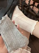 靴下 レディース ルーズソックス ロング丈 コ  ットン バレエ風 薄手 夏用