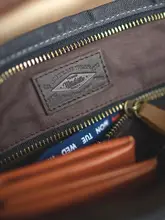 Madden ワークスタイル ヴィンテージ ショルダーバッグ【オイルワックス加工・耐磨耗・防水キャンバス・通勤用】
